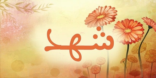 زخرفة اسم شهد