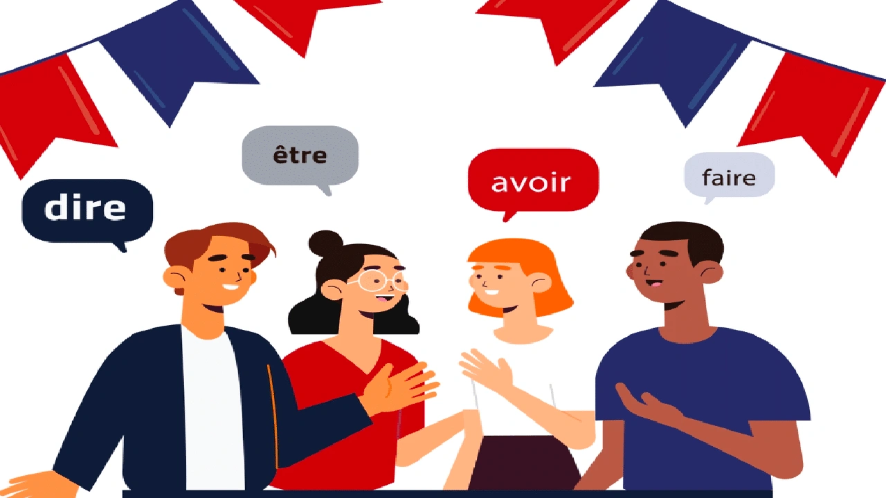 صورة شرح افعال المجموعة الاولى في اللغة الفرنسية