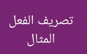 شرح درس الفعل المثال