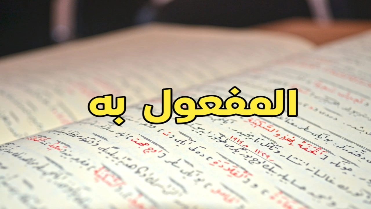 صورة شرح درس المفعول به