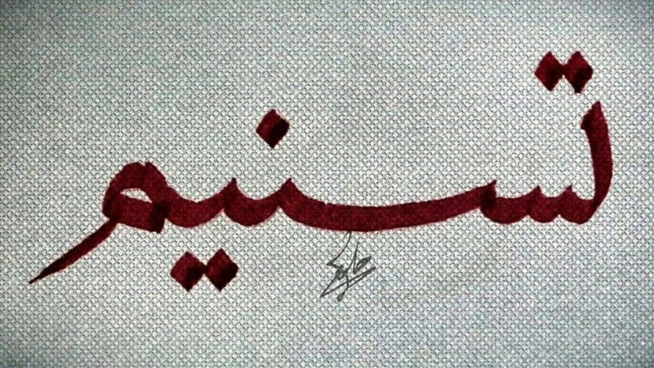 صورة شعر باسم تسنيم