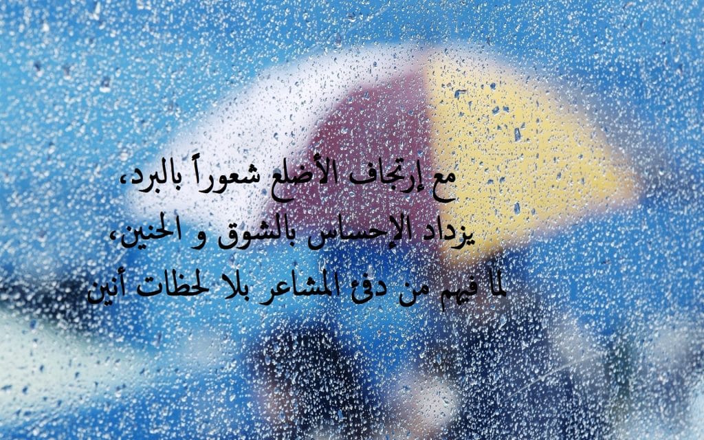 شعر عن البرد للحبيب