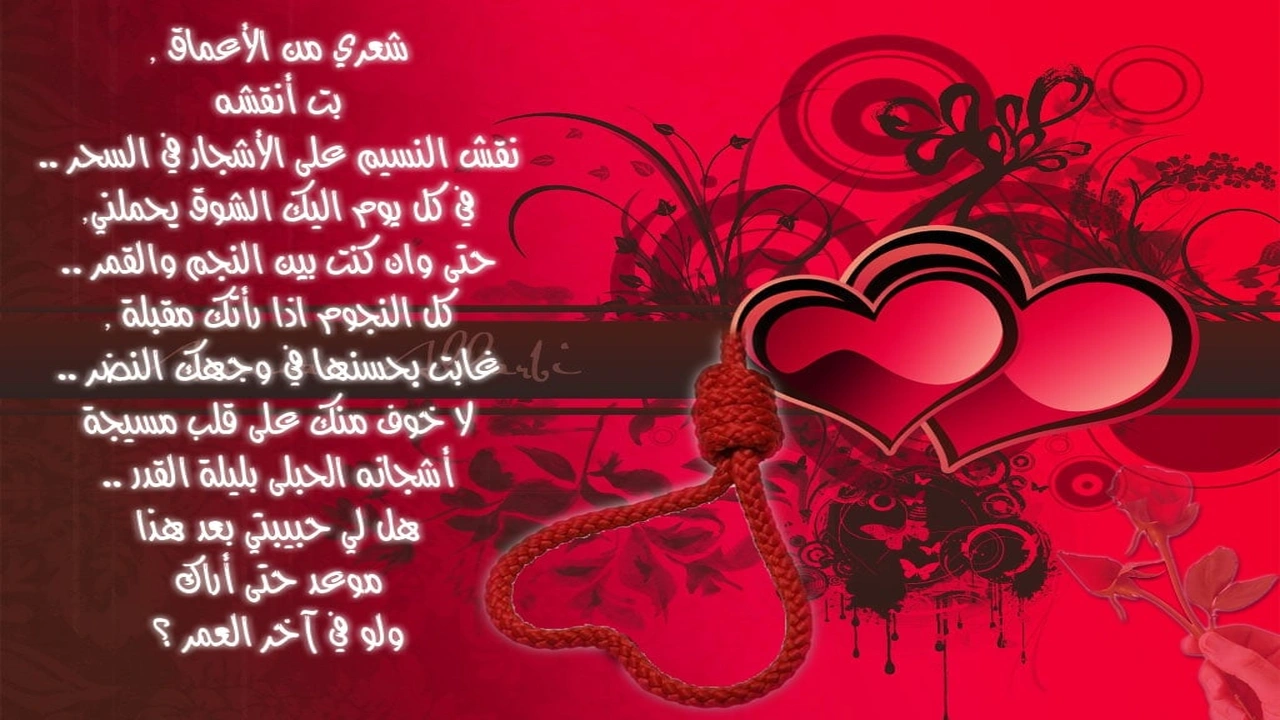 صورة شعر عن عيد الحب