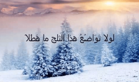 شعر في وصف الثلج