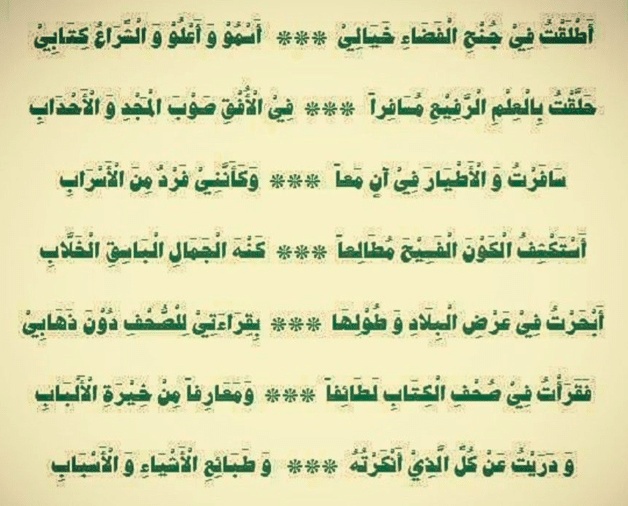 شعر في وصف الكتاب