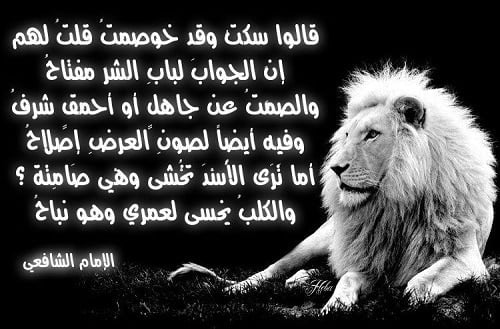 شعر وصف الاسد