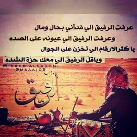 شعر وصف الصديق الوفي