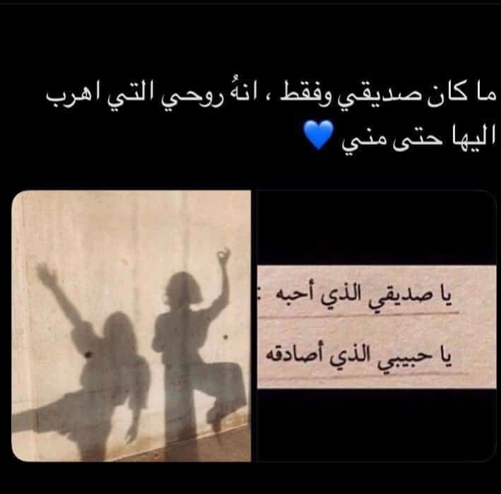 شعر وصف الصديقة