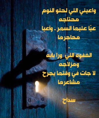شعر وصف النوم