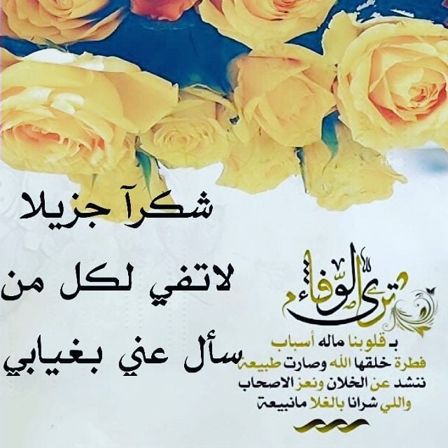 شكرا لكل من سأل عني