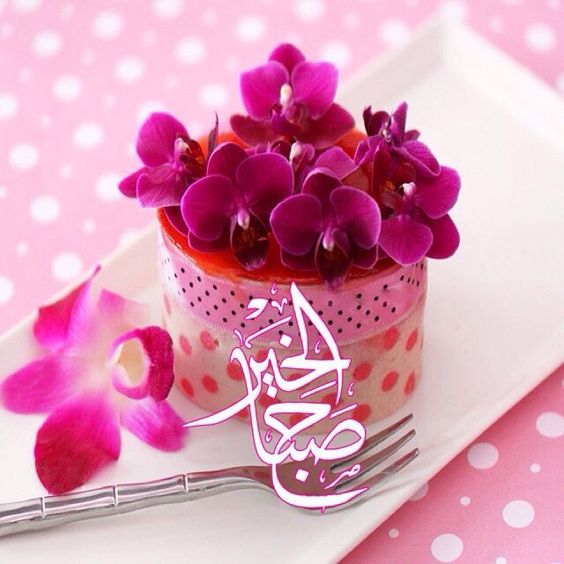 صباح الورد والياسمين حبيبتي