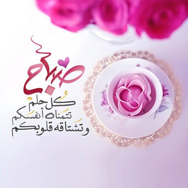 صباح الورد والياسمين حبيبتي