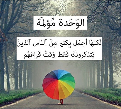 عبارات عن الشخص الوحيد