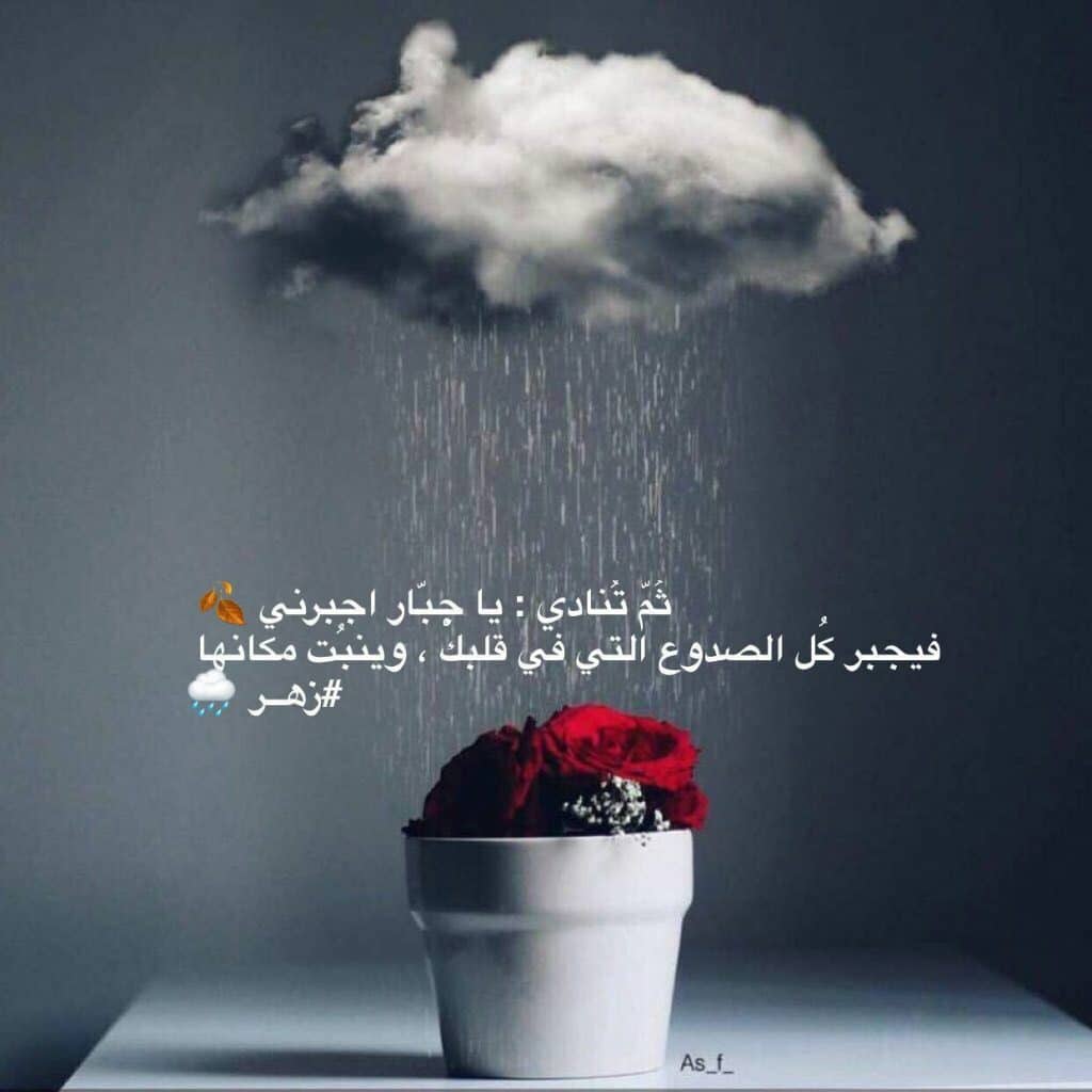 عبارات عن سقوط المطر