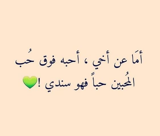 غزل عن الاخ