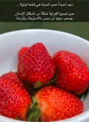 غزل عن الفراولة