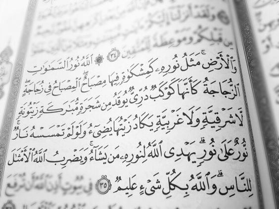 فوائد آية الله نور السموات والأرض