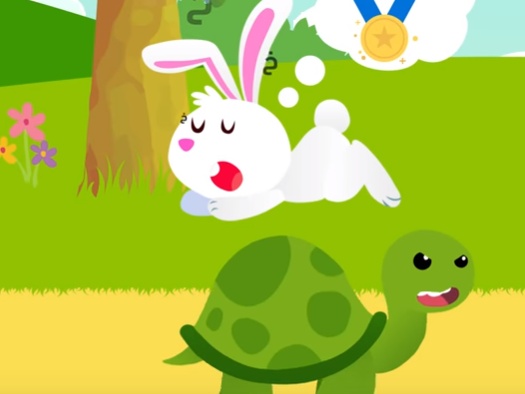 قصة الارنب والسلحفاة