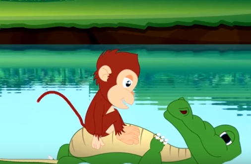 قصة التمساح والقرد