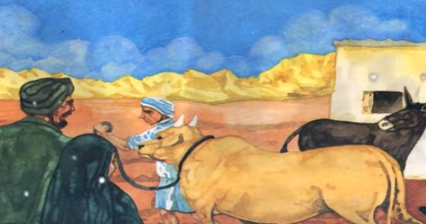 قصة الحمار والثور والفلاح