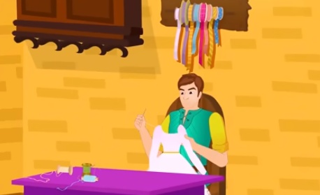 قصة الخياط الشجاع بالصور