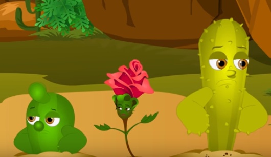 قصة الوردة الحمراء المغرورة