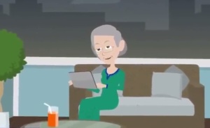 قصة رعب مضحكة : القاتل المرعب و العجوز المسكينة