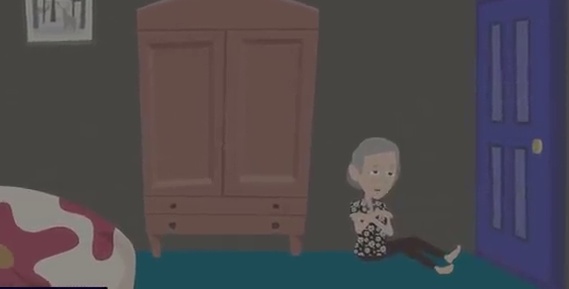 قصة رعب مضحكة : القاتل المرعب و العجوز المسكينة