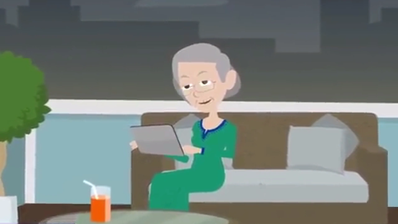 صورة قصة رعب مضحكة : القاتل المرعب و العجوز المسكينة