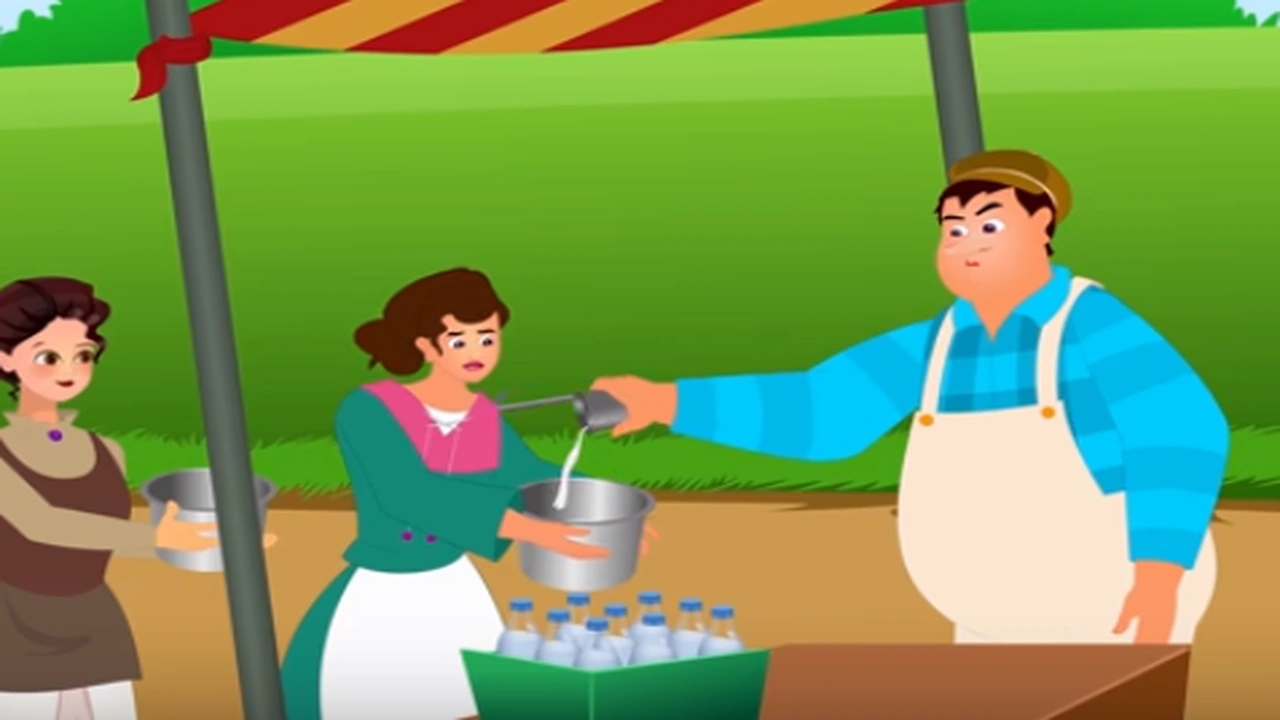صورة قصص اطفال قبل النوم عمر 4 سنوات : قصة البائع الطماع