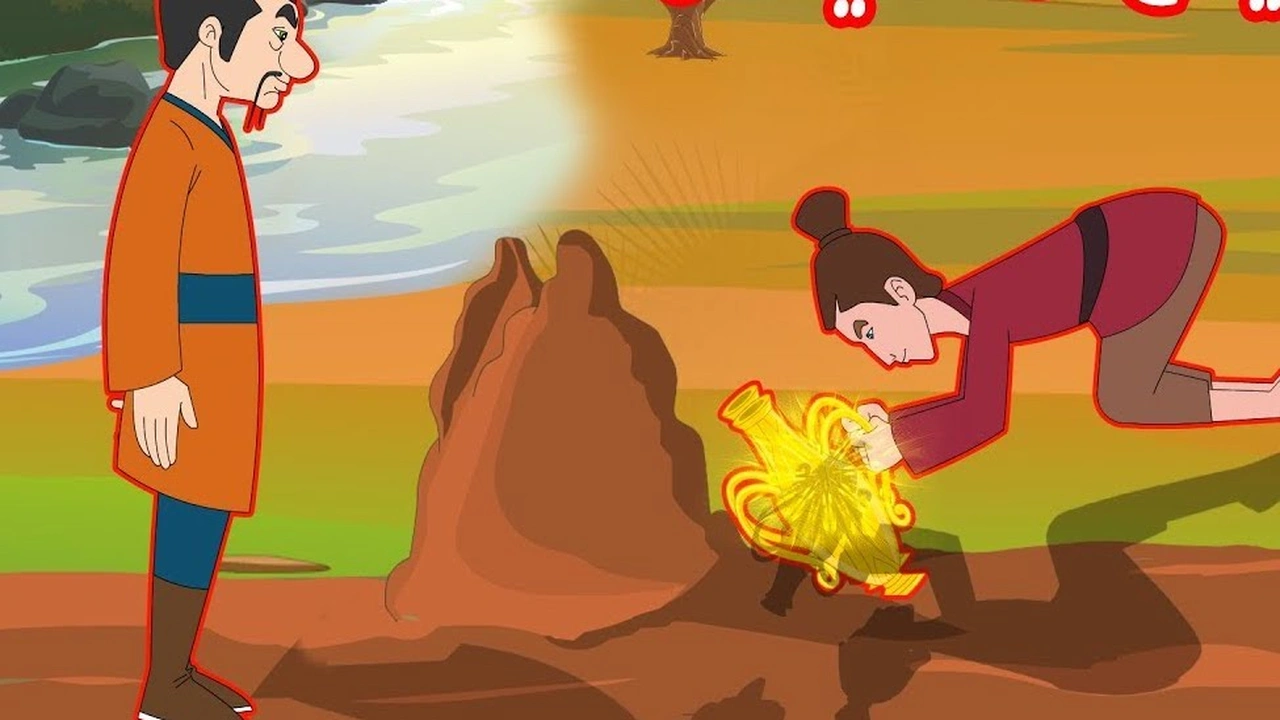 صورة قصص اطفال قبل النوم مكتوبة : قصة الأواني الذهبية