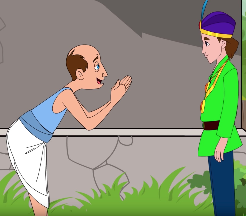 قصص اطفال قصيرة بالصور : قصة الملك و السمكات السبع