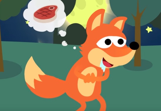 قصص اطفال قصيرة جدا ومفيدة بالصور : الثعلب الجائع البطة الذكية