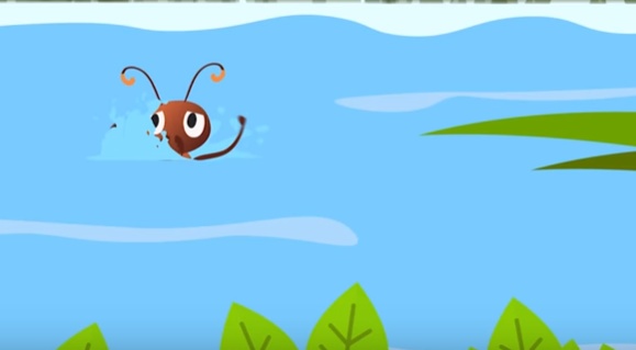 قصص اطفال قصيرة جدا ومفيدة بالصور : الحمامة والنملة