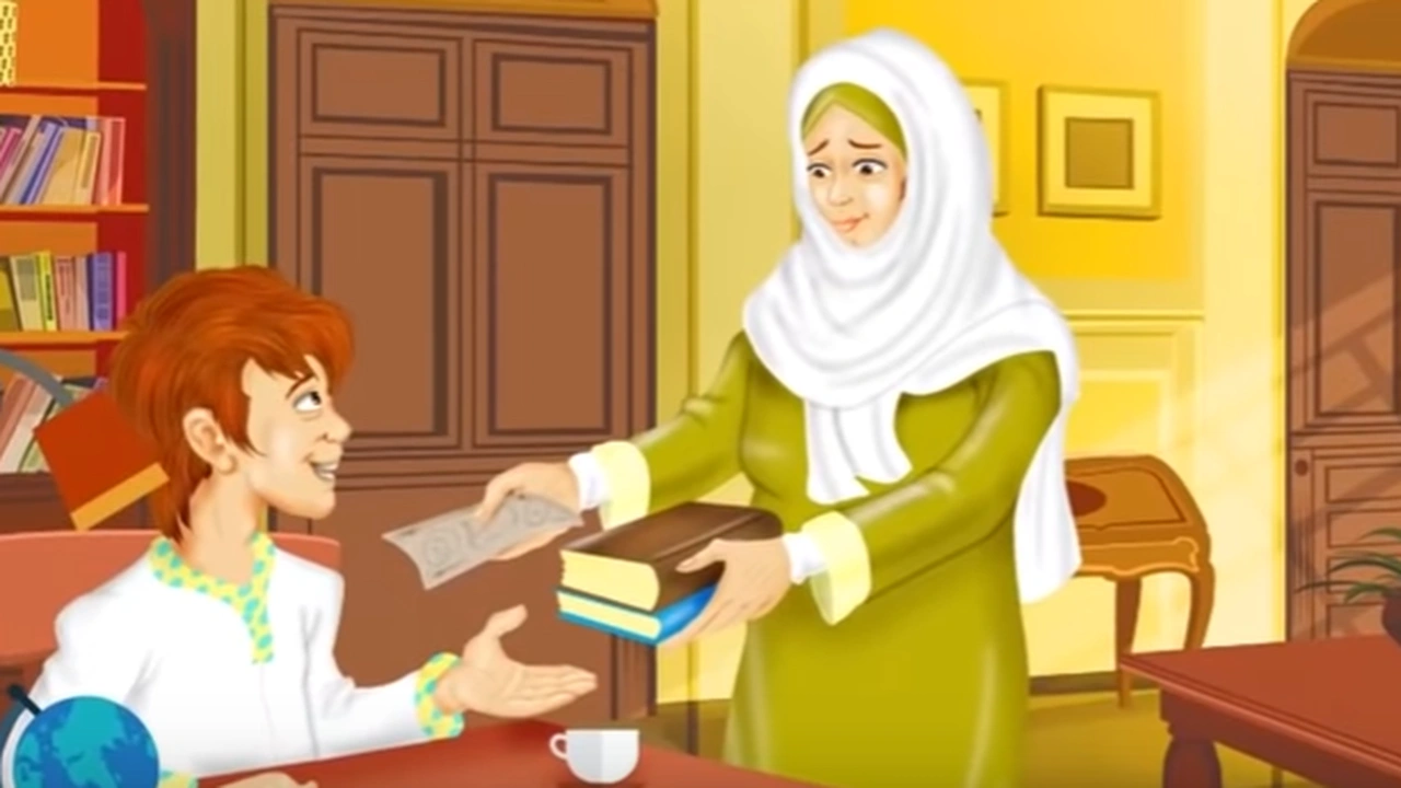 صورة قصص اطفال مكتوبة هادفة : قصة تدمع لها العين لبر طفل بأبيه