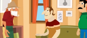 قصص اطفال هادفة بالصور : المزارع وولداه الكسولان