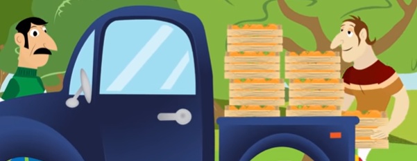 قصص اطفال هادفة بالصور : المزارع وولداه الكسولان