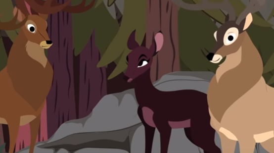 قصص ما قبل النوم للاطفال : قطيع الغزلان والدب