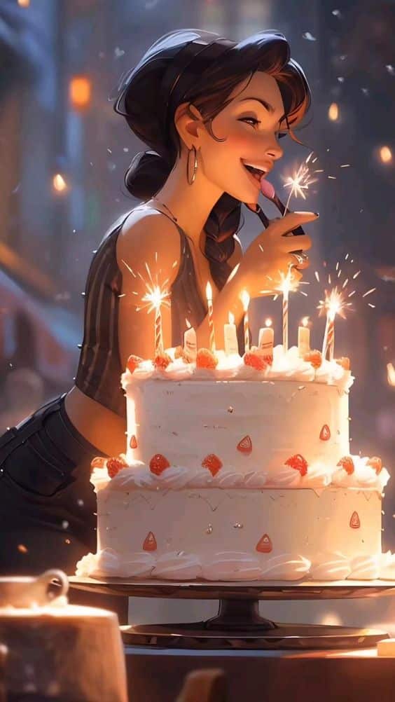كابشن عيد ميلاد حبيبتي