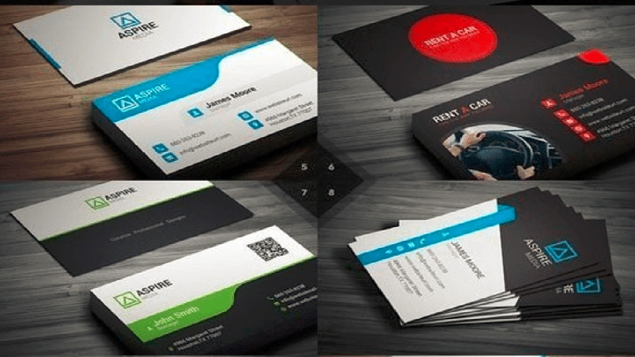 صورة كروت شخصية جاهزة للكتابة عليها وورد