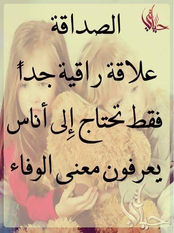 كلام جميل عن الصداقة