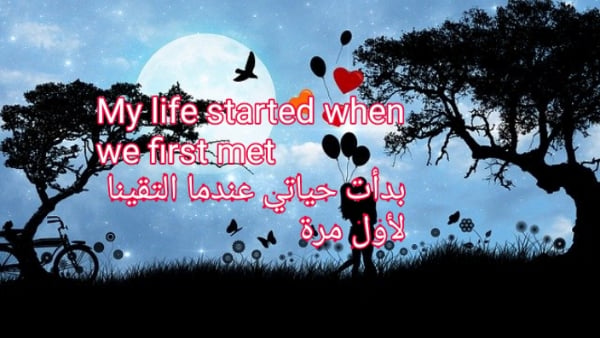 كلام حب للحبيب قبل النوم بالانجليزي