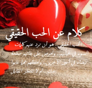 كلام عن الحب الحقيقي