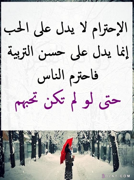 كلام عن الشخص الغير محترم