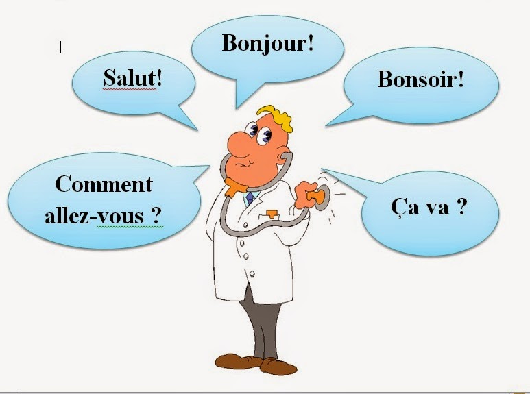 كلمات التحية بالفرنسية