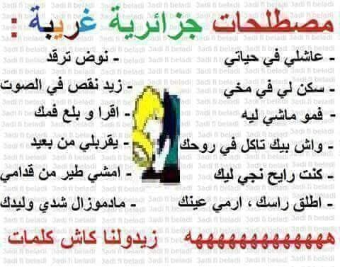 كلمات عامية جزائرية