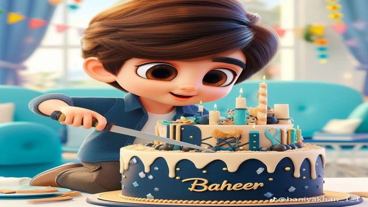 صورة كلمات في عيد ميلاد ابني الأول