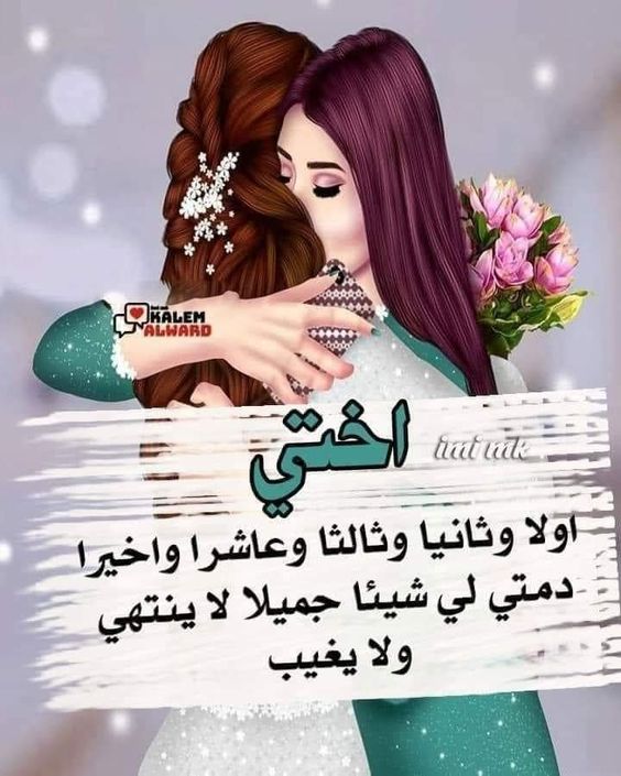 كلمات وصور عن الاخت