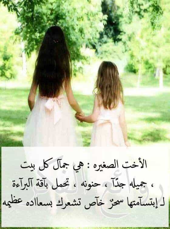 كلمات وصور عن الاخت