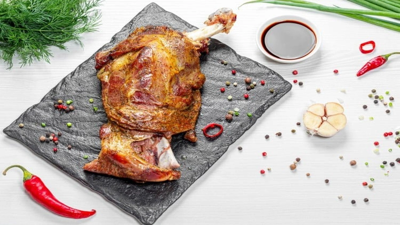 صورة كم يحتاج كتف الخروف في الفرن